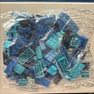 Lego Assorted Blue and Teal Bricks